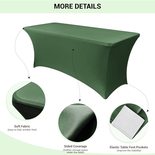 4ft Stretch Spandex Table Cover (2 Count)