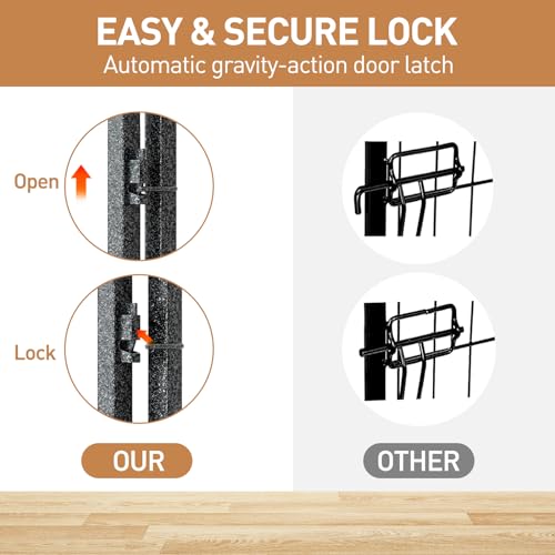Metal Dog Playpen 32in H 8 Panels Heavy Duty Dog Fence