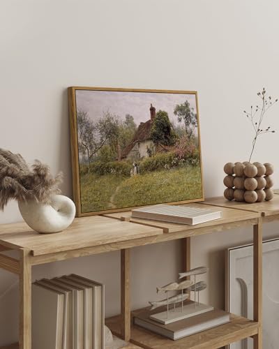 Framed Canvas Wall Art Vintage Decor