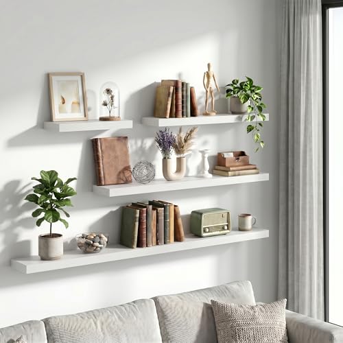 12 Inch Floating Shelves Wall Mounted for Display (2 Count)