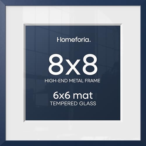8x8 Blue Picture Frame