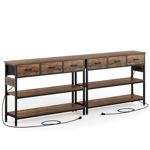 2 Pack Entryway Table with Outlets (2 Count)