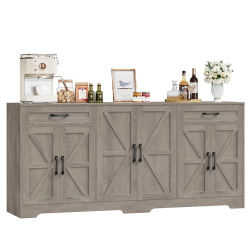 71” Large Sideboard Buffet Cabinet with Storage