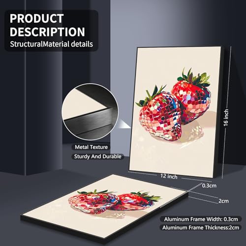Funky Red Strawberry Disco Wall Art
