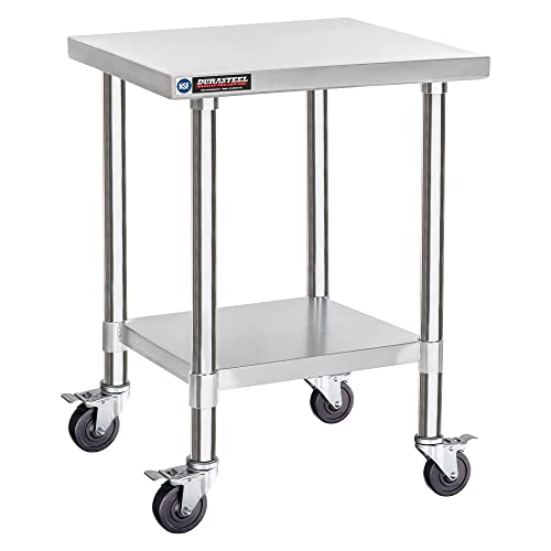 24x24 NSF Stainless Steel Cart Work Table