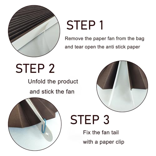 Coffee Party Decorations Hanging Paper Fans Set 12inch DIY