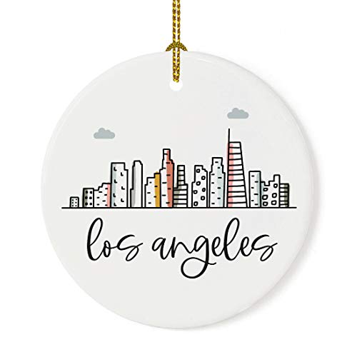 Round Ceramic Porcelain Christmas Tree Ornament Keepsake Gift