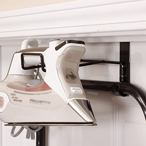 Over‑The‑Door Steel Top Ironing Board with Scorch‑Resistant Cotton Cover