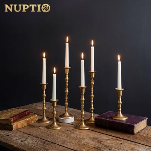 Gold Candlestick Holders for Centerpiece (3 Count)