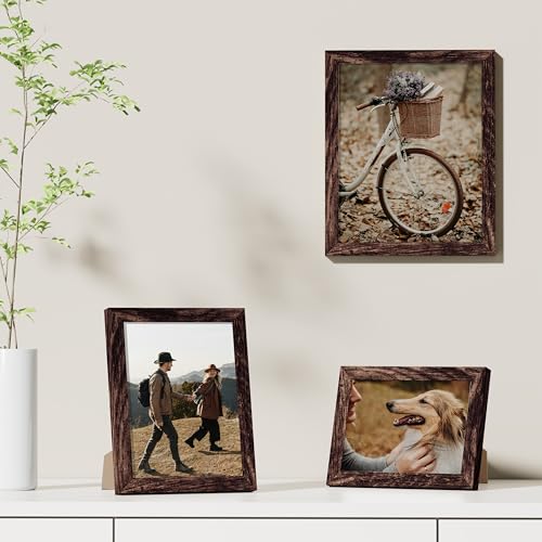 4x6 Picture Frames Set of 9 for Wall or Tabletop Display (9 Count)