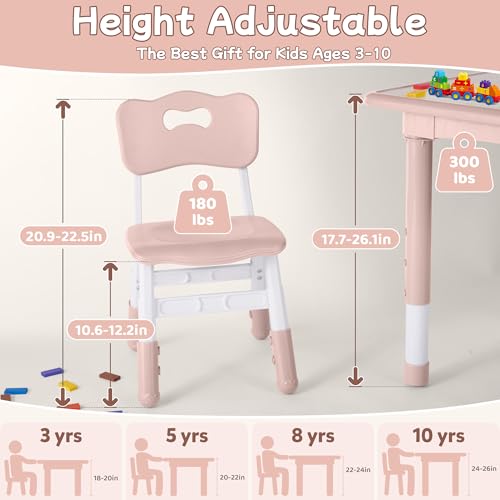 Toddler Table and Chair Set (3 Count)