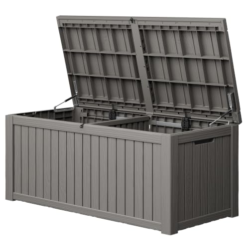 220 Gallon Outdoor Storage Box Waterproof Deck Box for Patio