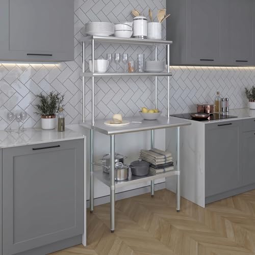 36 Inch Double Tier Overshelf