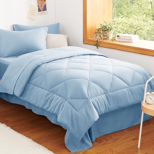 Twin XL Comforter Set 68"x88" Baby Blue