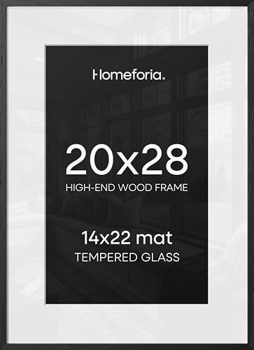 20x28 Black Oak Picture Frame