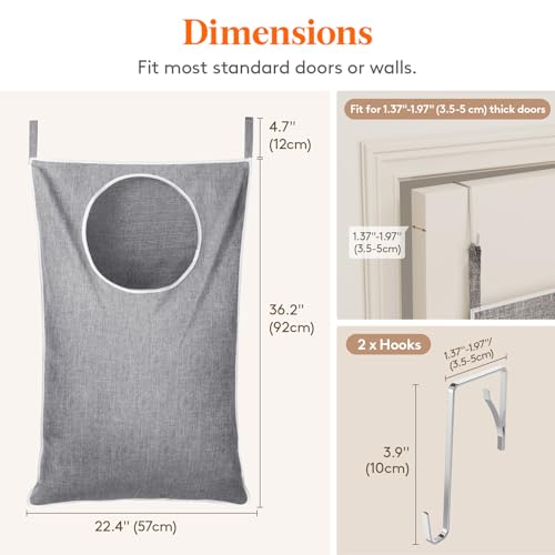 2 Pack Over Door Laundry Hamper (2 Count)