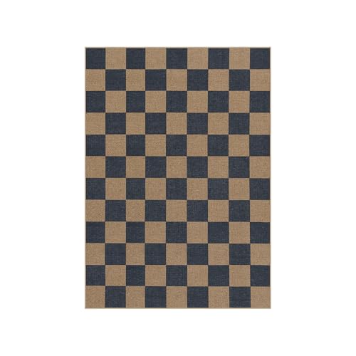 Checkered Easy Jute Living Room Rugs