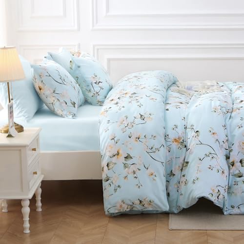 Ceiba Blue Bed in a Bag King 7 Pieces