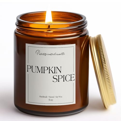 Pumpkin Spice Scented Candles for Home (14 Ounce)