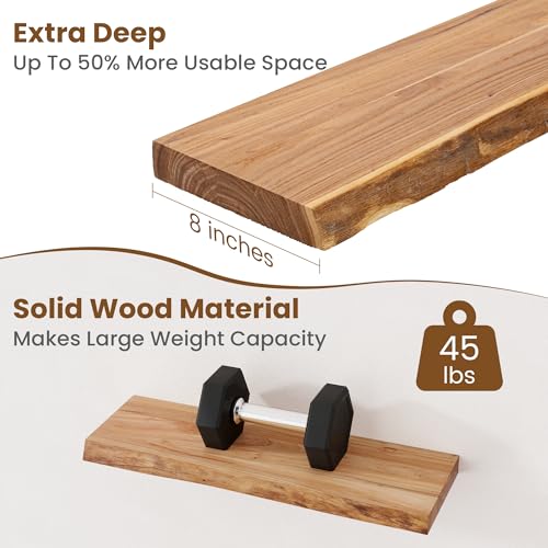 Floating Shelves for Wall Decor (2 Count)