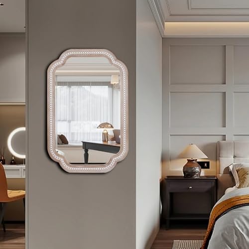 36x24 Inch Scalloped Bathroom Mirror