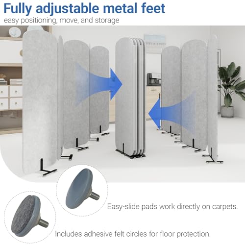 5 Panel Portable Room Divider