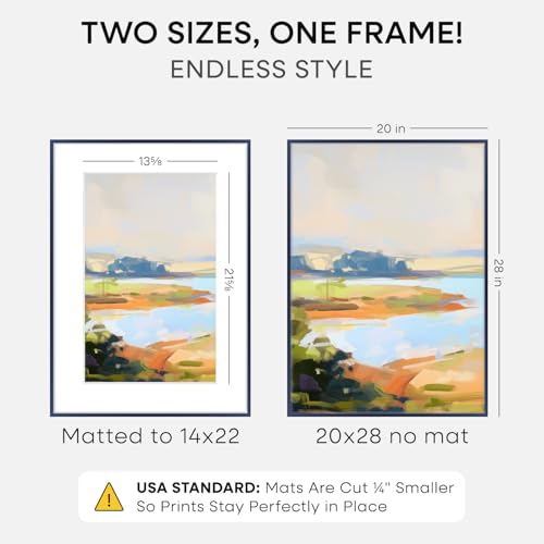20x28 Blue Picture Frame