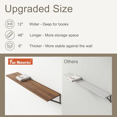 12 Inch Deep Floating Shelves