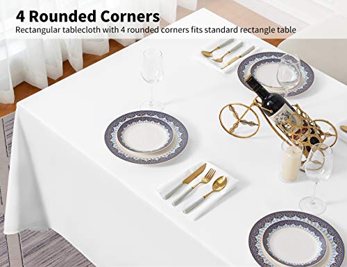 90x132 Inch Tablecloth for 6 Foot Rectangle Tables