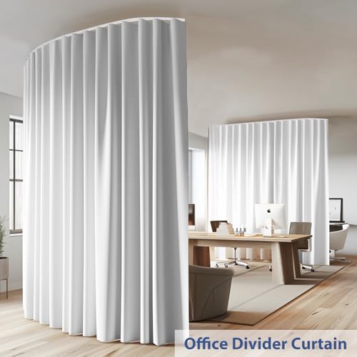 Room Divider Ceiling Mounted Curtains Track Sets Extra Wide Blackout Curtain Flexible Tracks for Bedroom Privacy Partition Separator