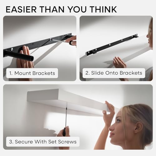 30 Inch Floating Shelves (3 Count)
