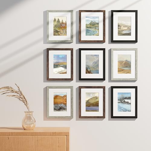 8x10 Picture Frames Set of 9 (9 Count)