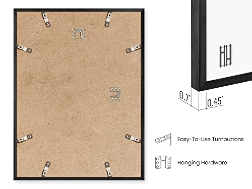 Set of 4 Black Frames 8x10 (4 Count)