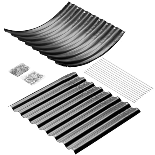 8x4x3ft Oval Galvanized Raised Garden Beds