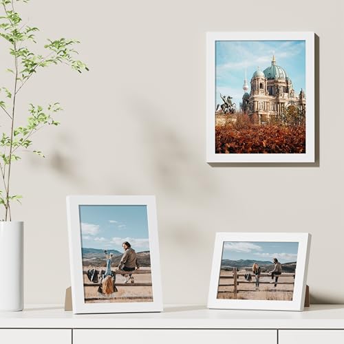 8x10 Picture Frames Set of 9 for Wall or Tabletop Display (9 Count)