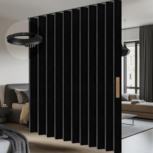 Room Divider Curtain Sets with Flexible Ceiling Track