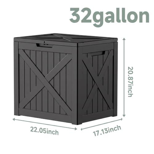 32 Gallon Waterproof Resin Storage Deck Box