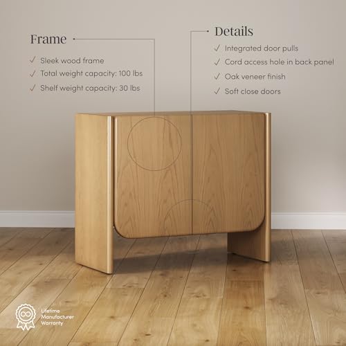 Jacala Mid Century Modern Media Console Cabinet or TV Stand