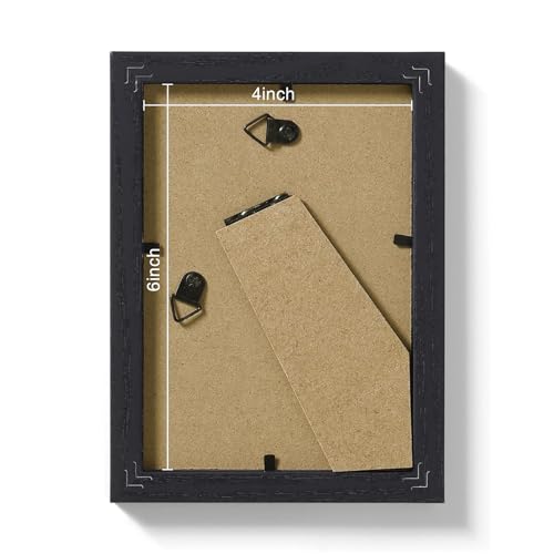 4x6 Picture Frames Set of 9 for Wall or Tabletop Display (9 Count)