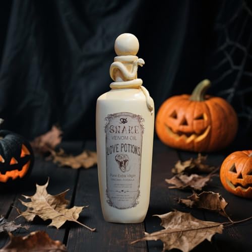 Halloween Poison Bottles Resin Snake Witch Potion Decor