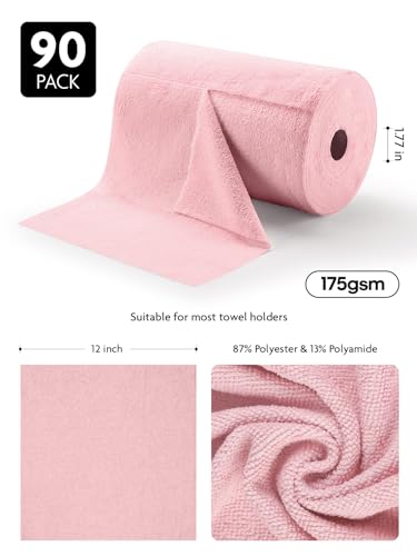 Microfiber Cleaning Cloth Roll (90 Count)
