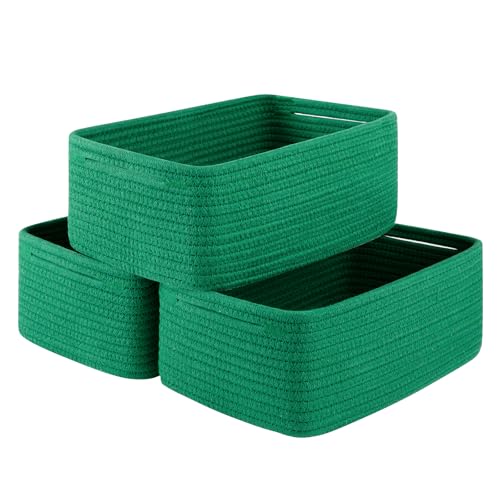 3 Pack Small Storage Baskets for Organizing (3 Count)