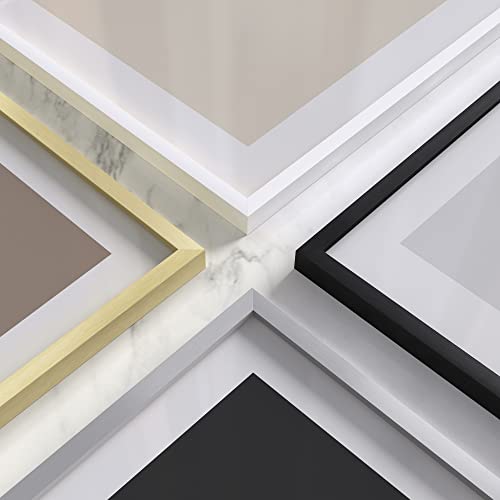 10x10 White Metal Frame Matted to 5x5