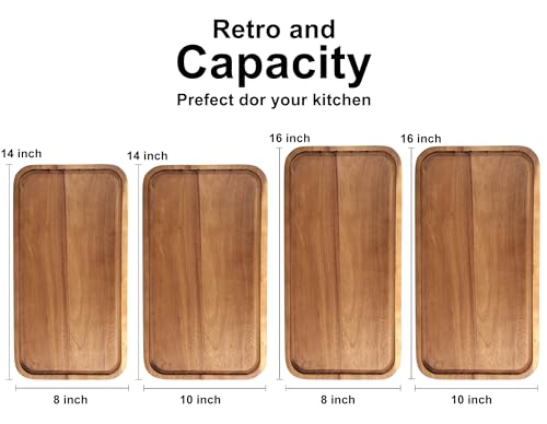 Acacia Wood Trays Large Cheese Charcuterie Boards Wooden Serving Platters