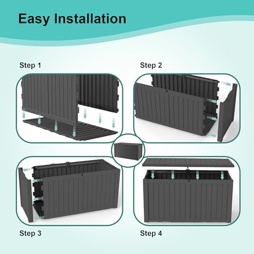 150Gal Outdoor Deck Box Waterproof