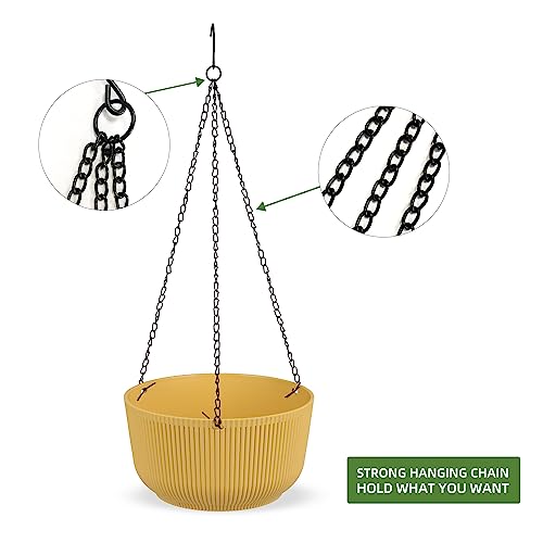 9.8 Inch Self Watering Hanging Planter (2 Count)