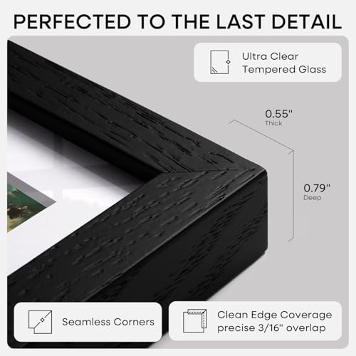22.375x34 Black Oak Puzzle Poster Frame