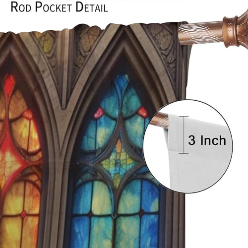 Stained Glass Curtains (2 Count)