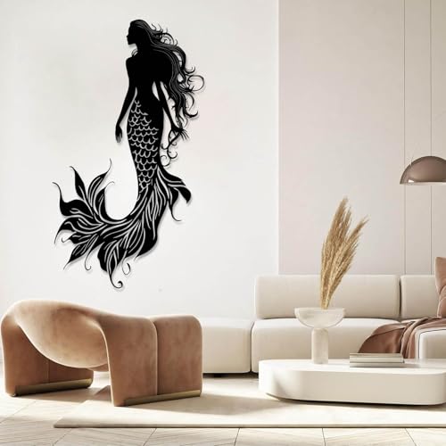 Metal Mermaid Wall Decor