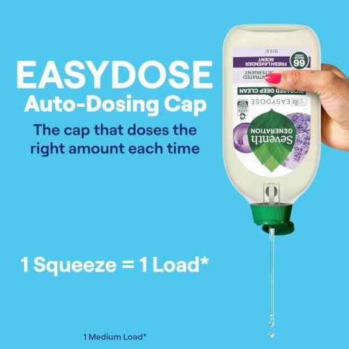 EasyDose Laundry Detergent Fresh Lavender Ultra Concentrated Washing Detergent 23 oz (23.1 Fl Oz)